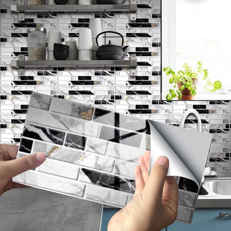 HomeDesign™ Wasserdichte selbstklebende 3D-Fliesen-Wandsticker