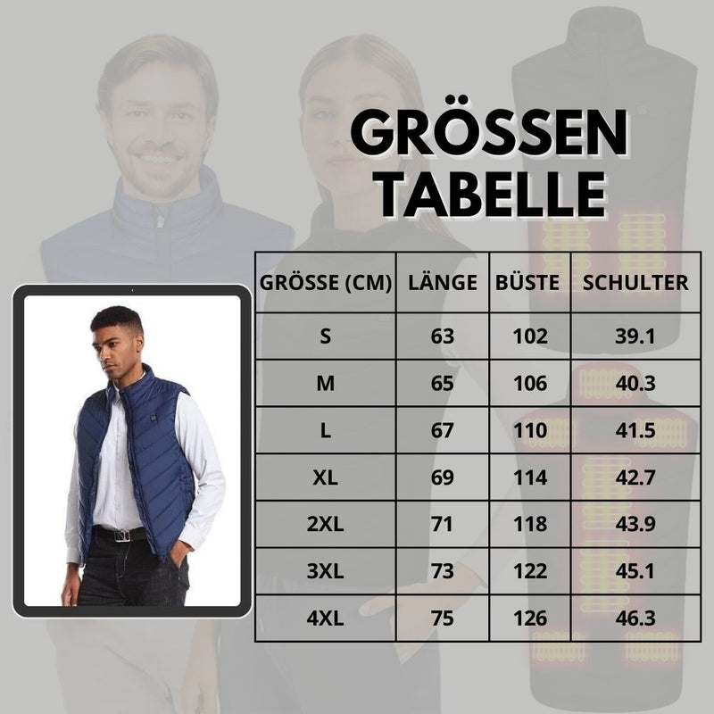 WinterBasics™ 9 Bereiche beheizte Thermoweste (Unisex)