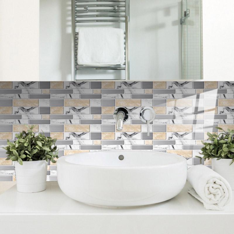 HomeDesign™ Wasserdichte selbstklebende 3D-Fliesen-Wandsticker