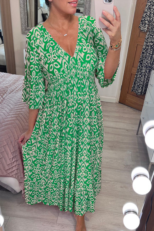 Adele™ Sommerkleid mit V-Ausschnitt