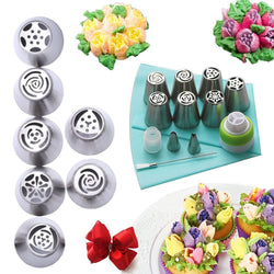 PastryCake™-Edelstahl-Piping-Düse (13 Design-Satz)