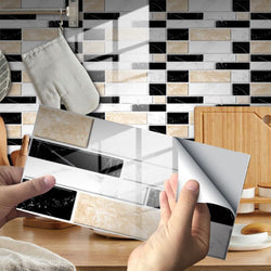 HomeDesign™ Wasserdichte selbstklebende 3D-Fliesen-Wandsticker