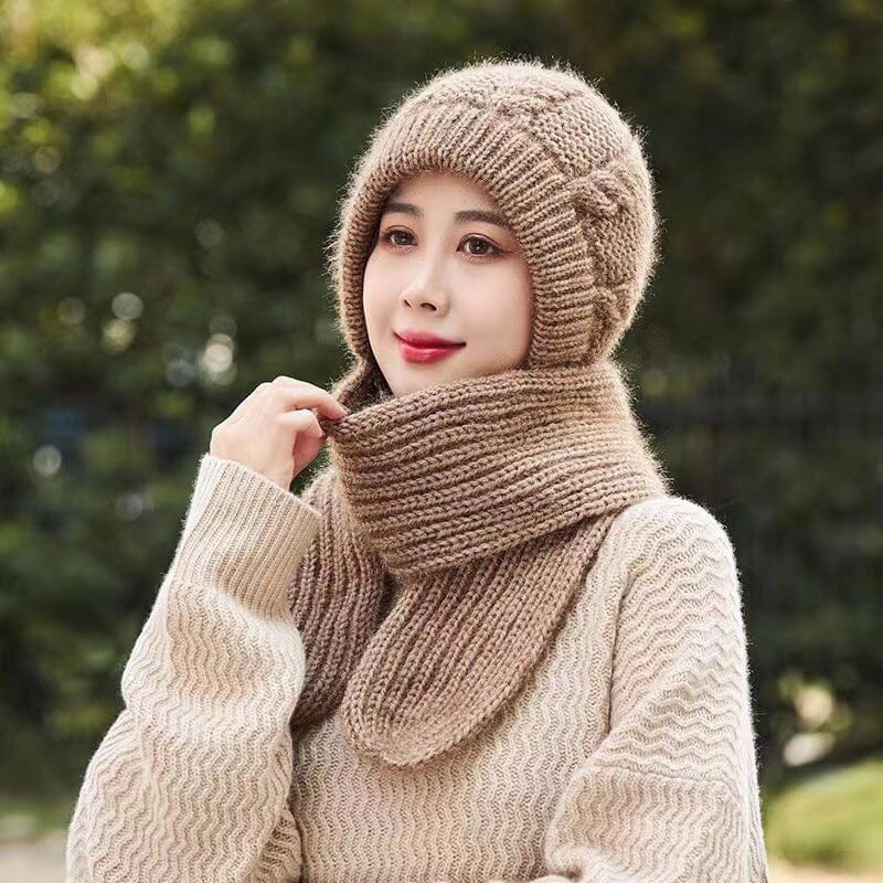 ChicScarf™ Winddichte Strickkapuze und Schal