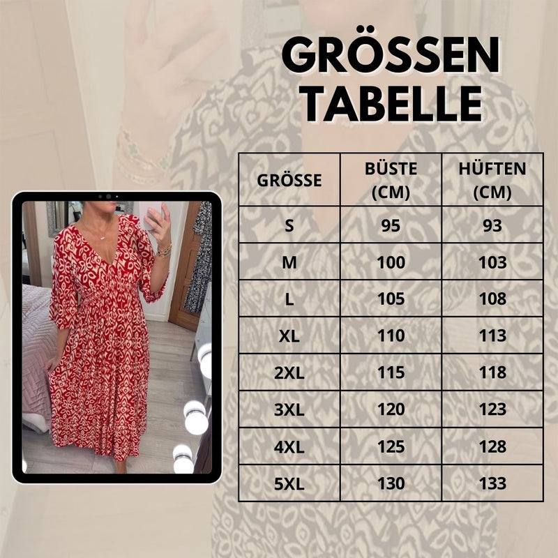 Adele™ Sommerkleid mit V-Ausschnitt