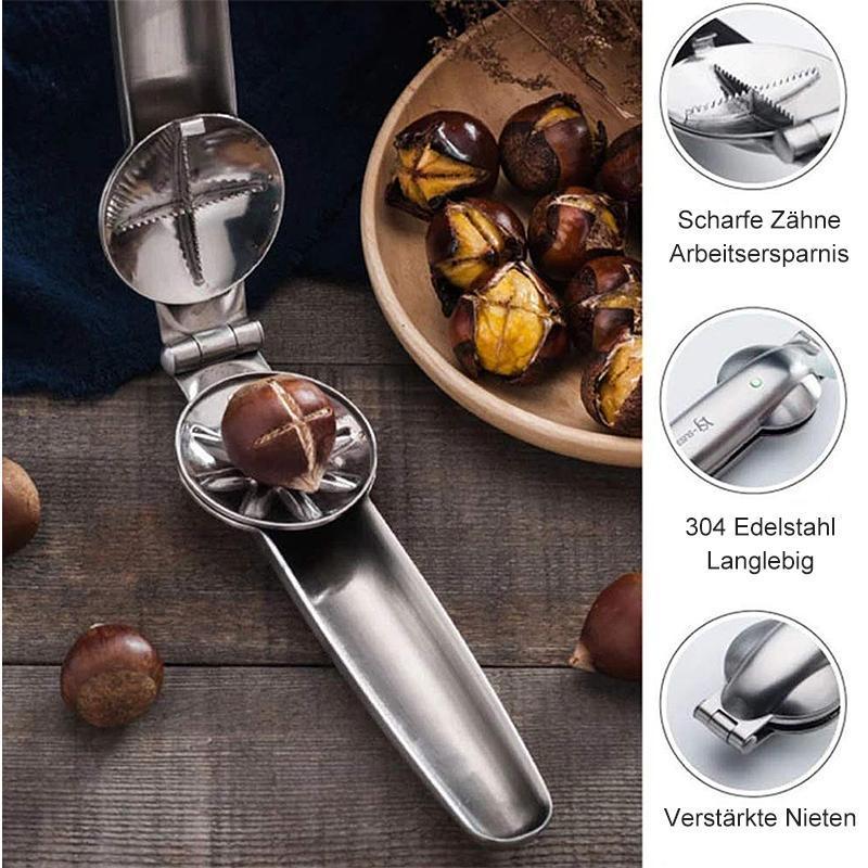 KitchenBasics™ Edelstahl-Öffner Kastanie