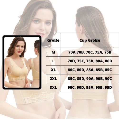 Atmungsaktiver BH für Frauen (1+1 KOSTENLOS)