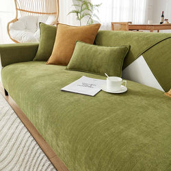 AestheticCover™ Sofabezug aus Chenille-Stoff mit Fischgrätenmuster