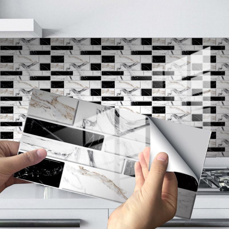 HomeDesign™ Wasserdichte selbstklebende 3D-Fliesen-Wandsticker