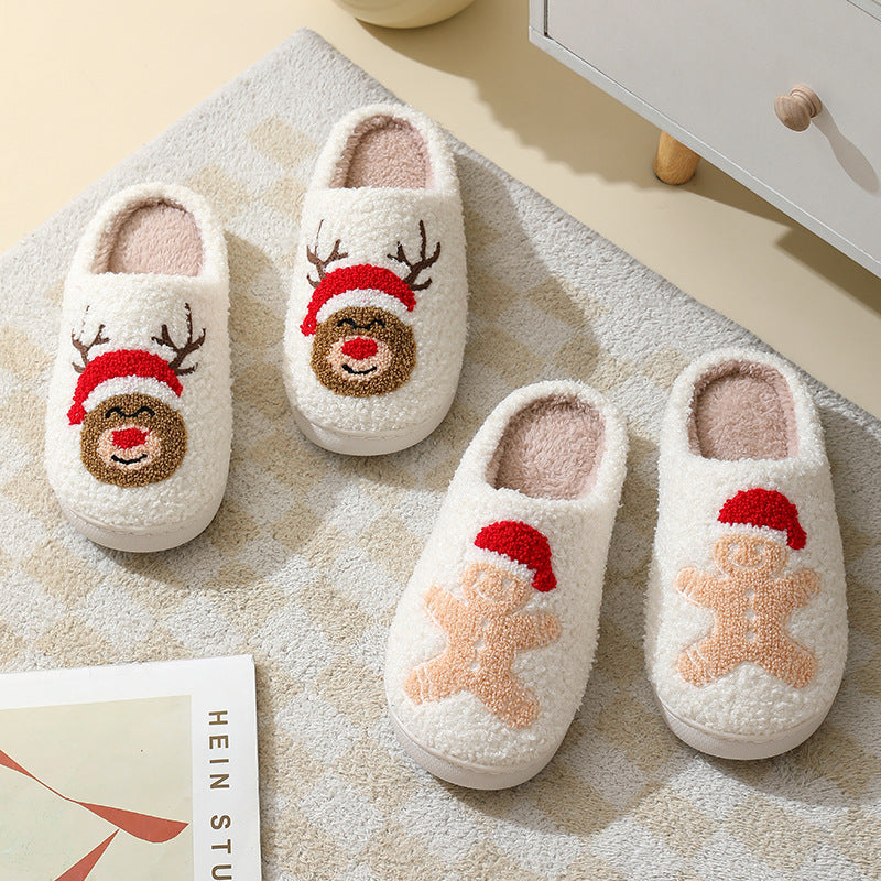 CozySole™ Warme Fleece-Weihnachtspantoffeln