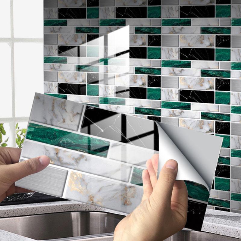 HomeDesign™ Wasserdichte selbstklebende 3D-Fliesen-Wandsticker