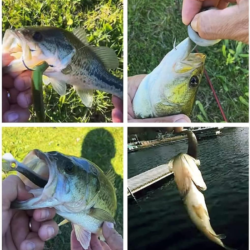 FreshCatch™ 3m Soft Fishing Bass Köder (4+3GRATIS!)