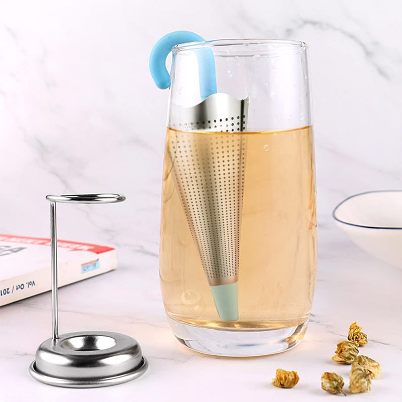 TeaTime™ Schirm-Tee-Ei aus Edelstahl (1+1 GRATIS!)