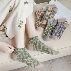 RetroSocks™ Vintage bestickte gestrickte Socken