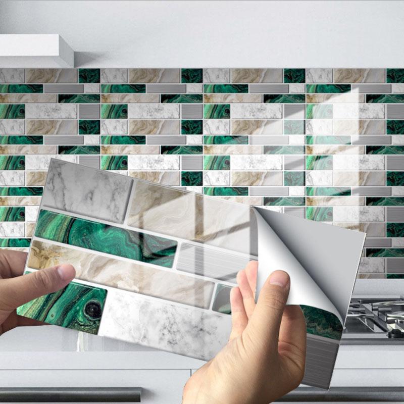 HomeDesign™ Wasserdichte selbstklebende 3D-Fliesen-Wandsticker