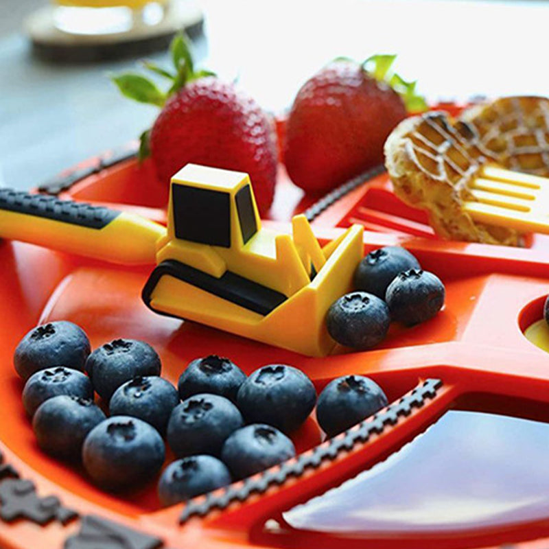 FoodTruck™ Bulldozer-Geschirrset für Kinder