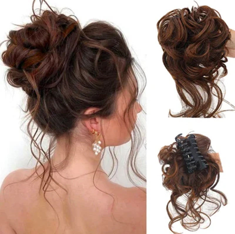 BunChic™ Lazy Bun Haarspangenperücke