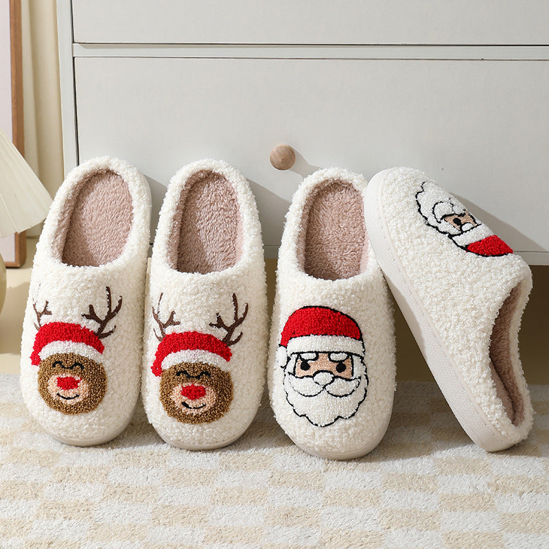 CozySole™ Warme Fleece-Weihnachtspantoffeln