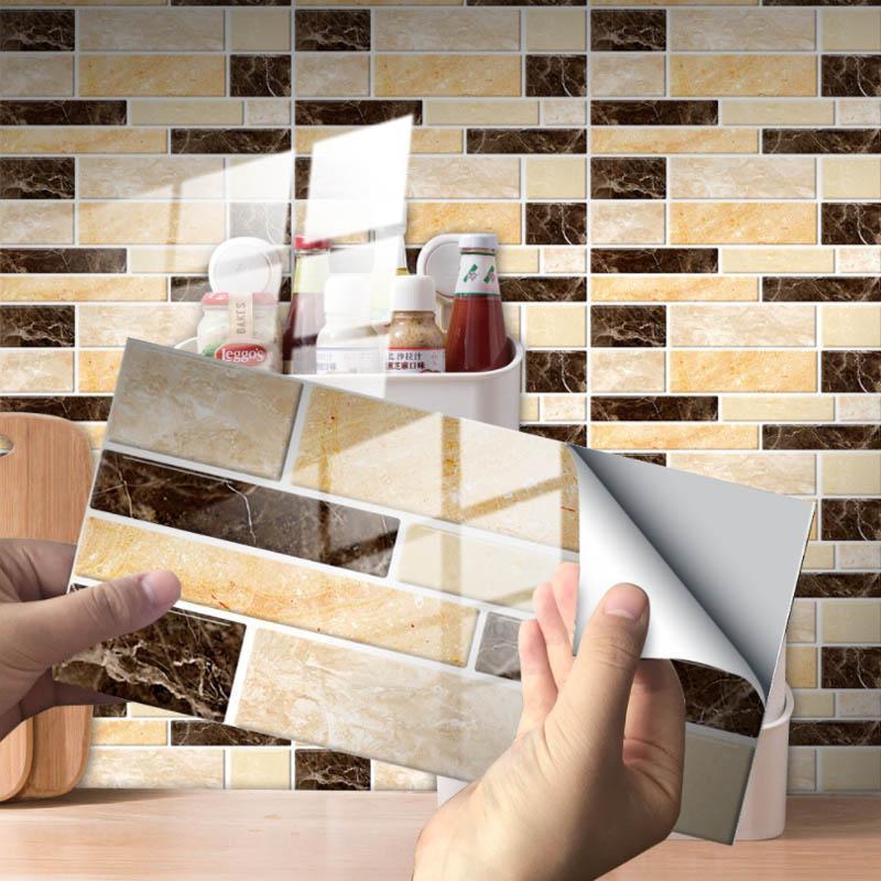 HomeDesign™ Wasserdichte selbstklebende 3D-Fliesen-Wandsticker