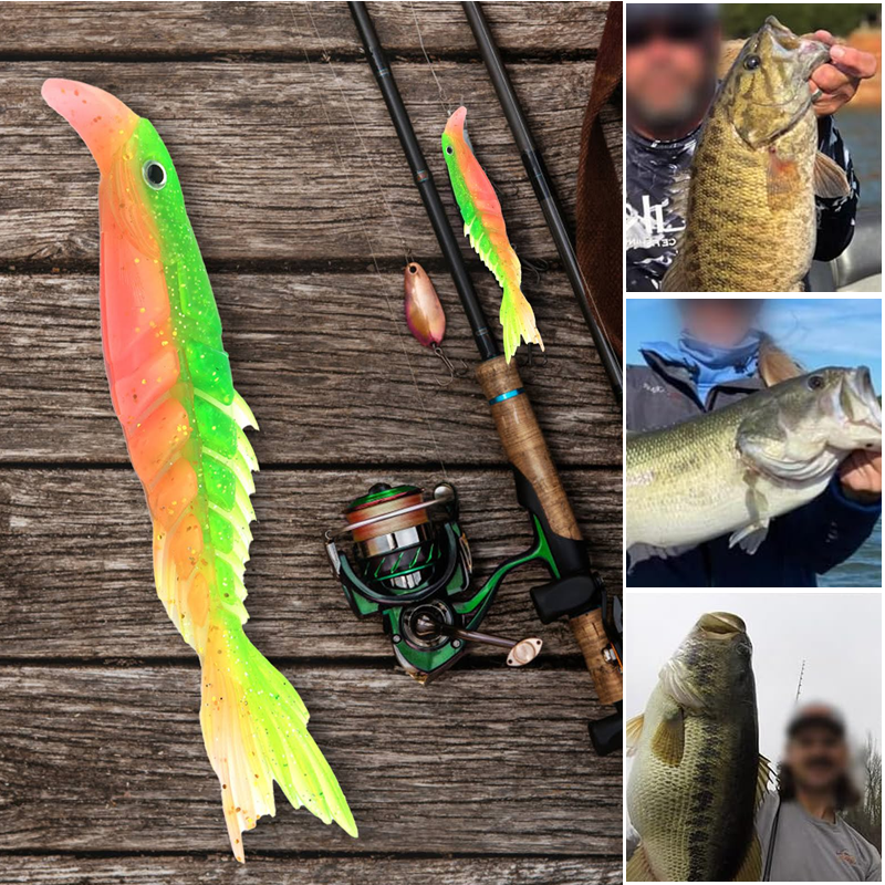 FreshCatch™ 3m Soft Fishing Bass Köder (4+3GRATIS!)