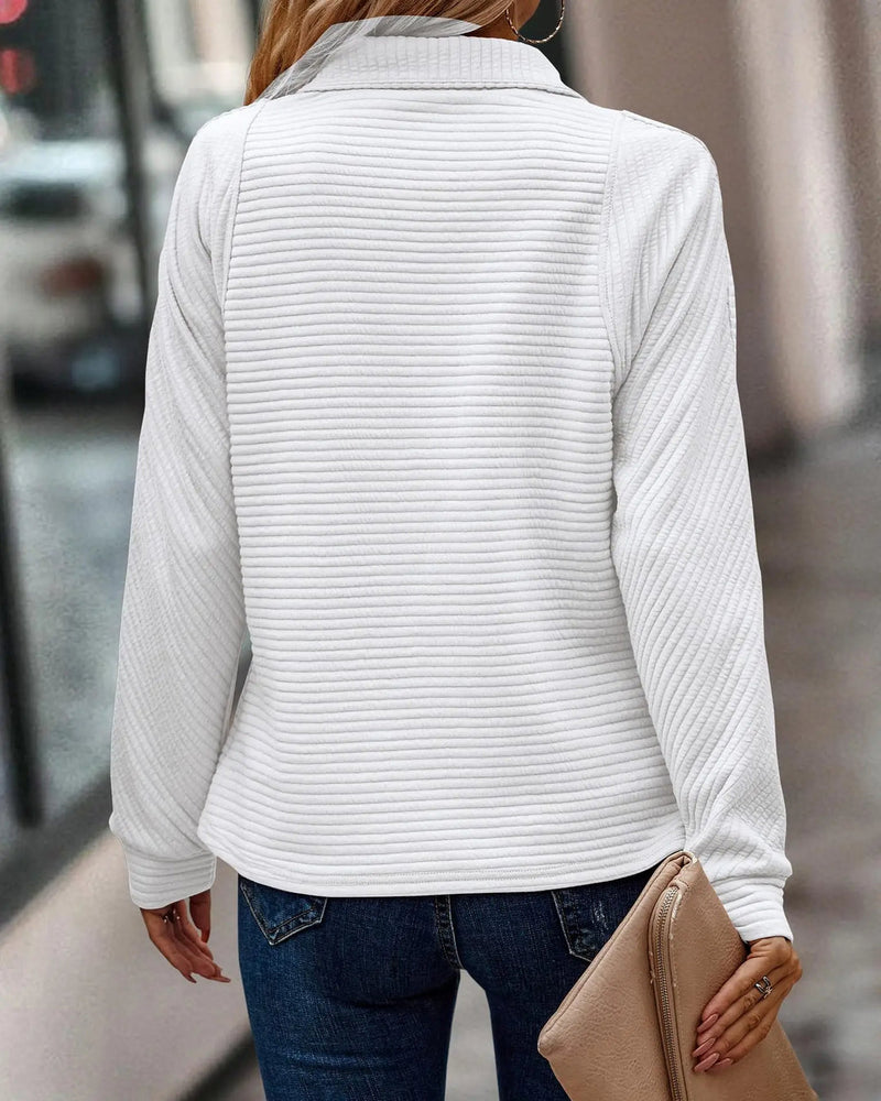 GracefulVibe™ Pullover mit V-Ausschnitt