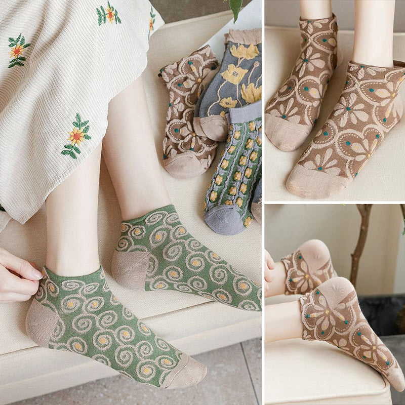 RetroSocks™ Vintage bestickte gestrickte Socken