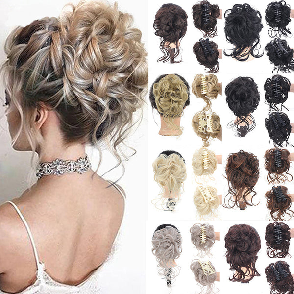 BunChic™ Lazy Bun Haarspangenperücke