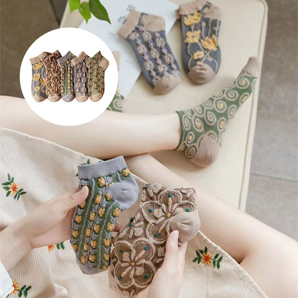 RetroSocks™ Vintage bestickte gestrickte Socken