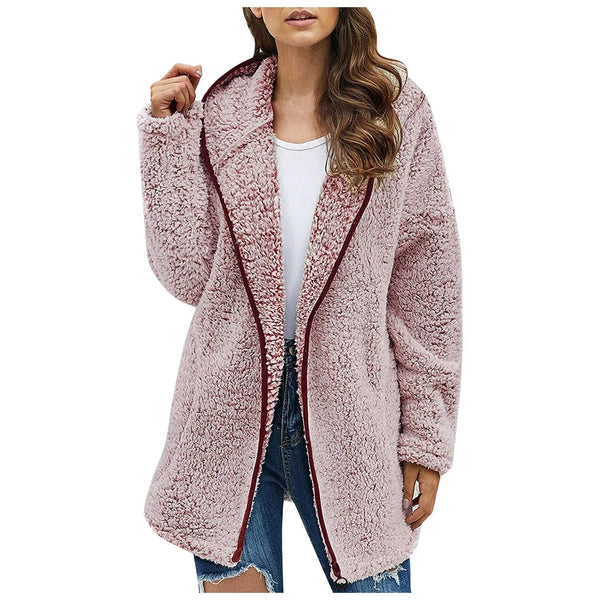 WarmFleece™ Daunen Kragen Plüsch Jacke