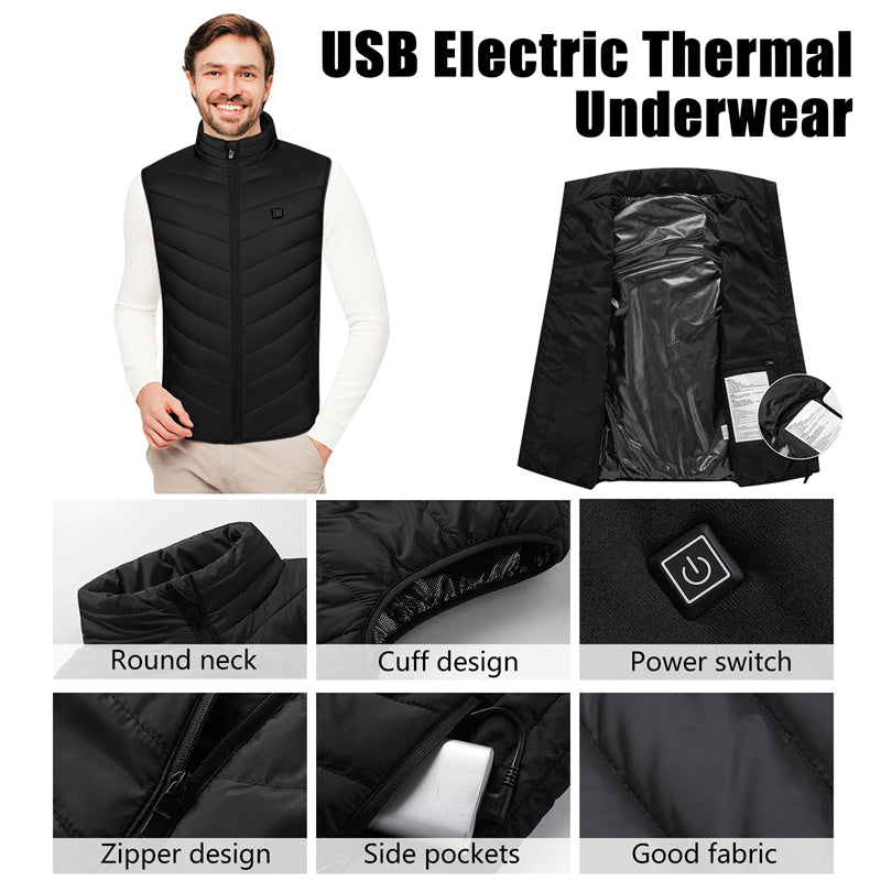 WinterBasics™ 9 Bereiche beheizte Thermoweste (Unisex)