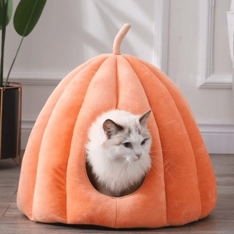 CozyPaws™ – Warmes geschlossenes Katzenbett für kalte Tage