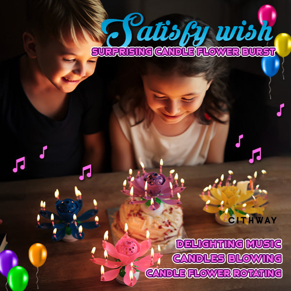 LotusLight™ Musikalische Lotus-Geburtstagskerze