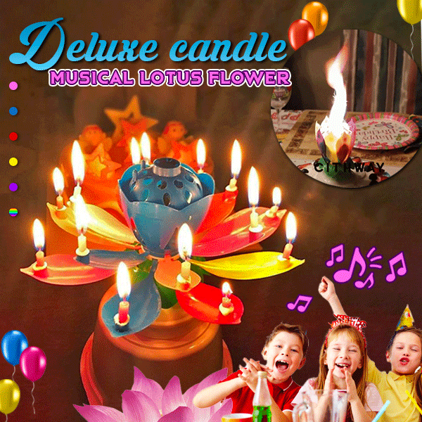 LotusLight™ Musikalische Lotus-Geburtstagskerze