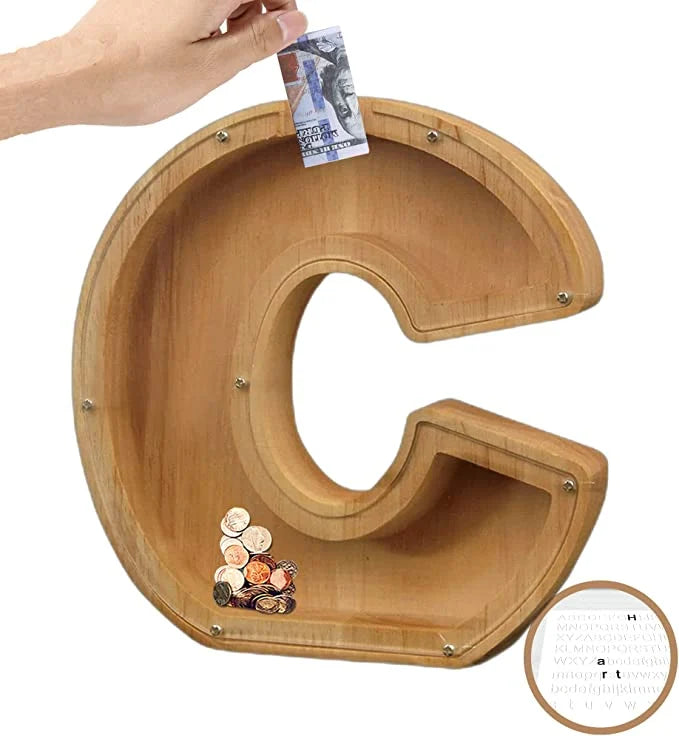 CoinDen™ Buchstabenförmiges Sparschwein für Kinder