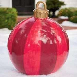 GiantDecor™ 60cm aufblasbare Weihnachtskugel Dekor