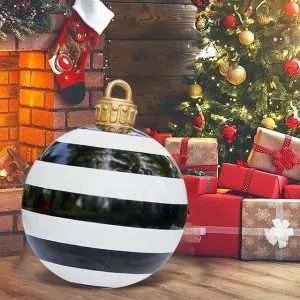 GiantDecor™ 60cm aufblasbare Weihnachtskugel Dekor
