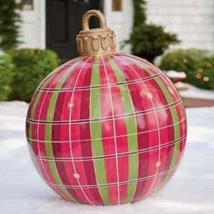 GiantDecor™ 60cm aufblasbare Weihnachtskugel Dekor
