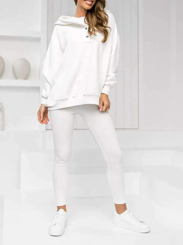 Chloe™ Lässiges Kapuzen-Sweatshirt-Set