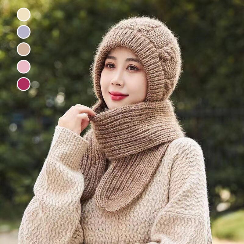 ChicScarf™ Winddichte Strickkapuze und Schal