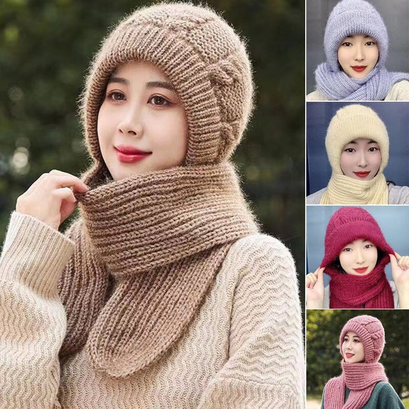 ChicScarf™ Winddichte Strickkapuze und Schal
