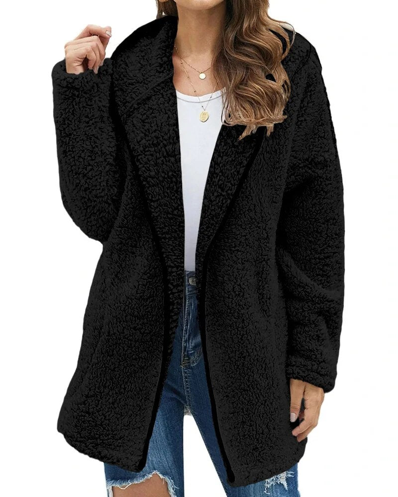WarmFleece™ Daunen Kragen Plüsch Jacke