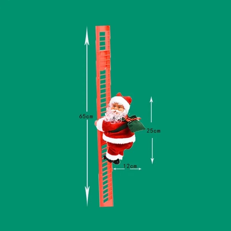 MerryClimber™ Musikalischer Leiter-Kletter-Weihnachtsmann (1+1 KOSTENLOS)