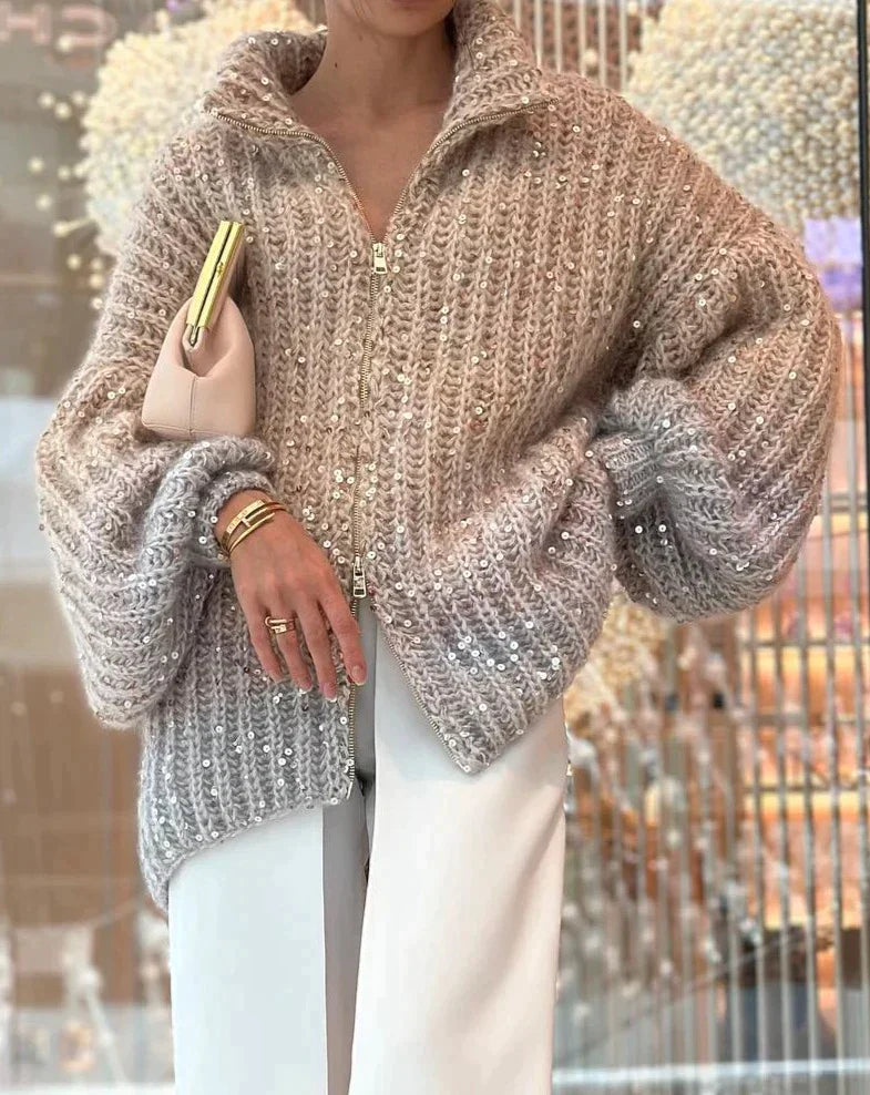 Stella™ Eleganter Paillettenpullover für Damen