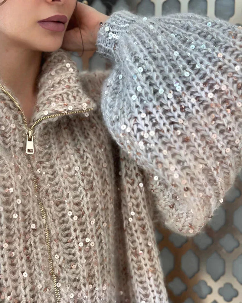 Stella™ Eleganter Paillettenpullover für Damen