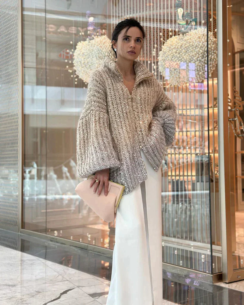 Stella™ Eleganter Paillettenpullover für Damen