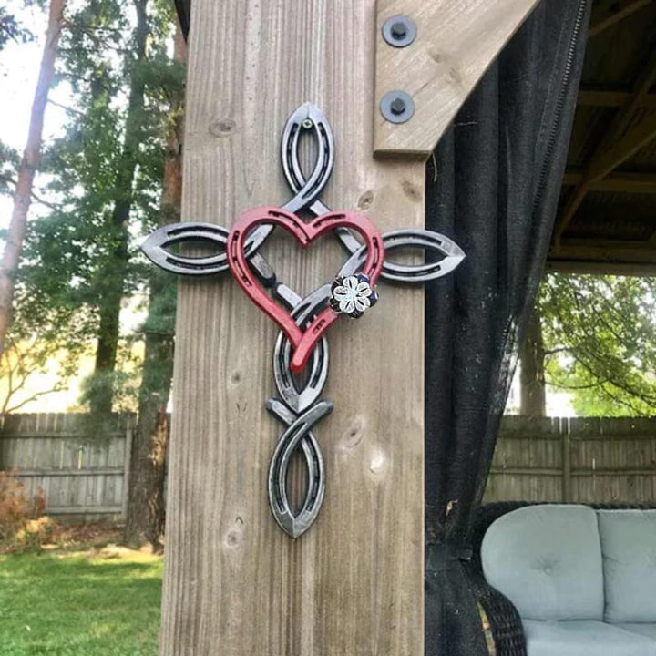 Hufeisenkreuz mit Herz