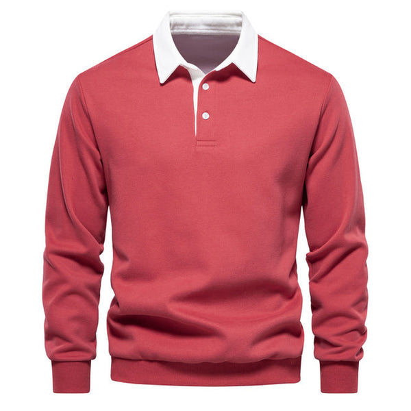 UrbanStyle™ Sweatshirt mit Polokragen für Männer