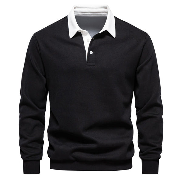 UrbanStyle™ Sweatshirt mit Polokragen für Männer
