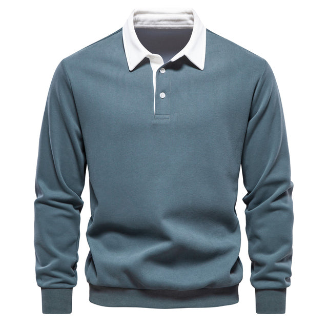 UrbanStyle™ Sweatshirt mit Polokragen für Männer