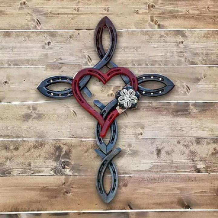 Hufeisenkreuz mit Herz