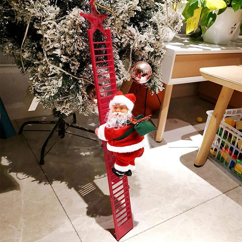 MerryClimber™ Musikalischer Leiter-Kletter-Weihnachtsmann (1+1 KOSTENLOS)
